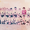 Fußballmannschaft BSG Chemie Pause, 1986. Fotograf unbekannt, Reproduktion: Malte Wandel