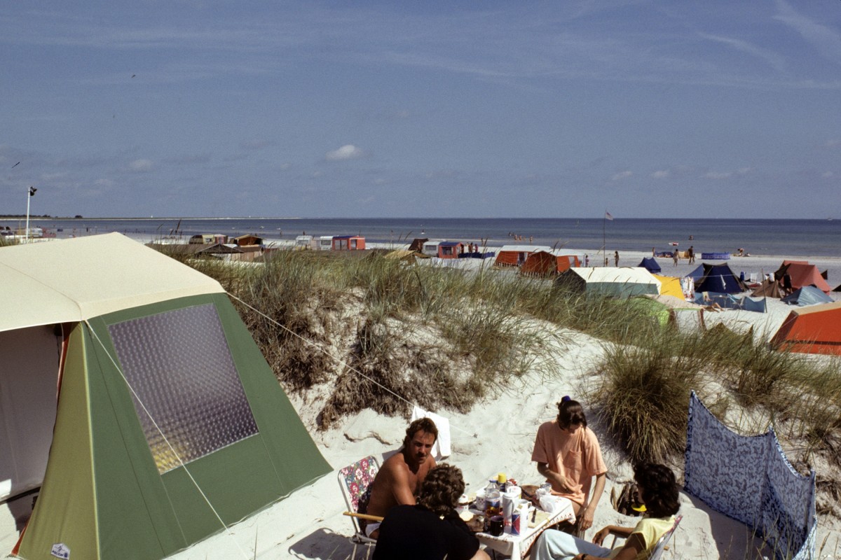 Campingurlaub in Prerow, 1989/90. Foto: Rolf-Peter Frischmann