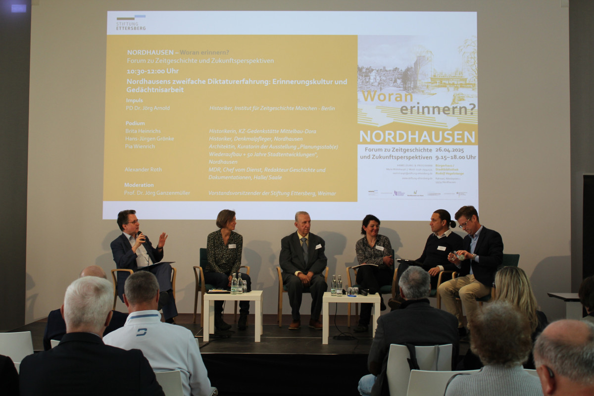Thüringer Städteforum 2025: „NORDHAUSEN – Woran erinnern?  Forum zu Zeitgeschichte und Zukunftsperspektiven“, Bild 1.
