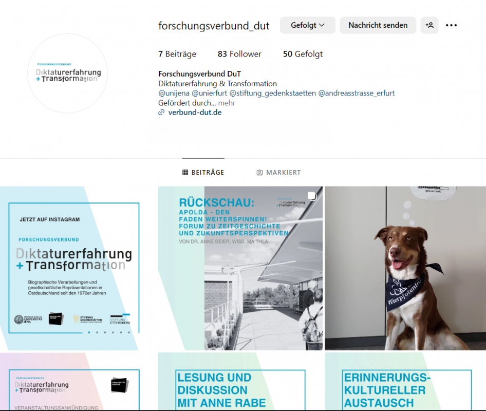 Der Forschungsverbund auf Instagram, 02.07.2024
