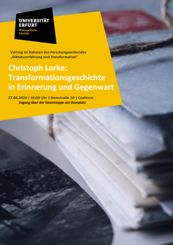 Plakat Vortrag