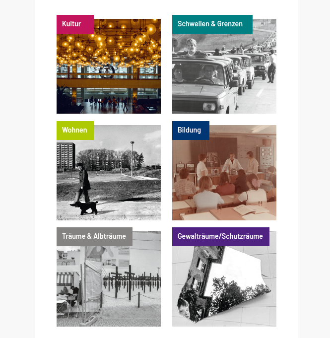 Screenshot der Website "Diktaturerfahrung und Transformation. Deutungen und Perspektiven"