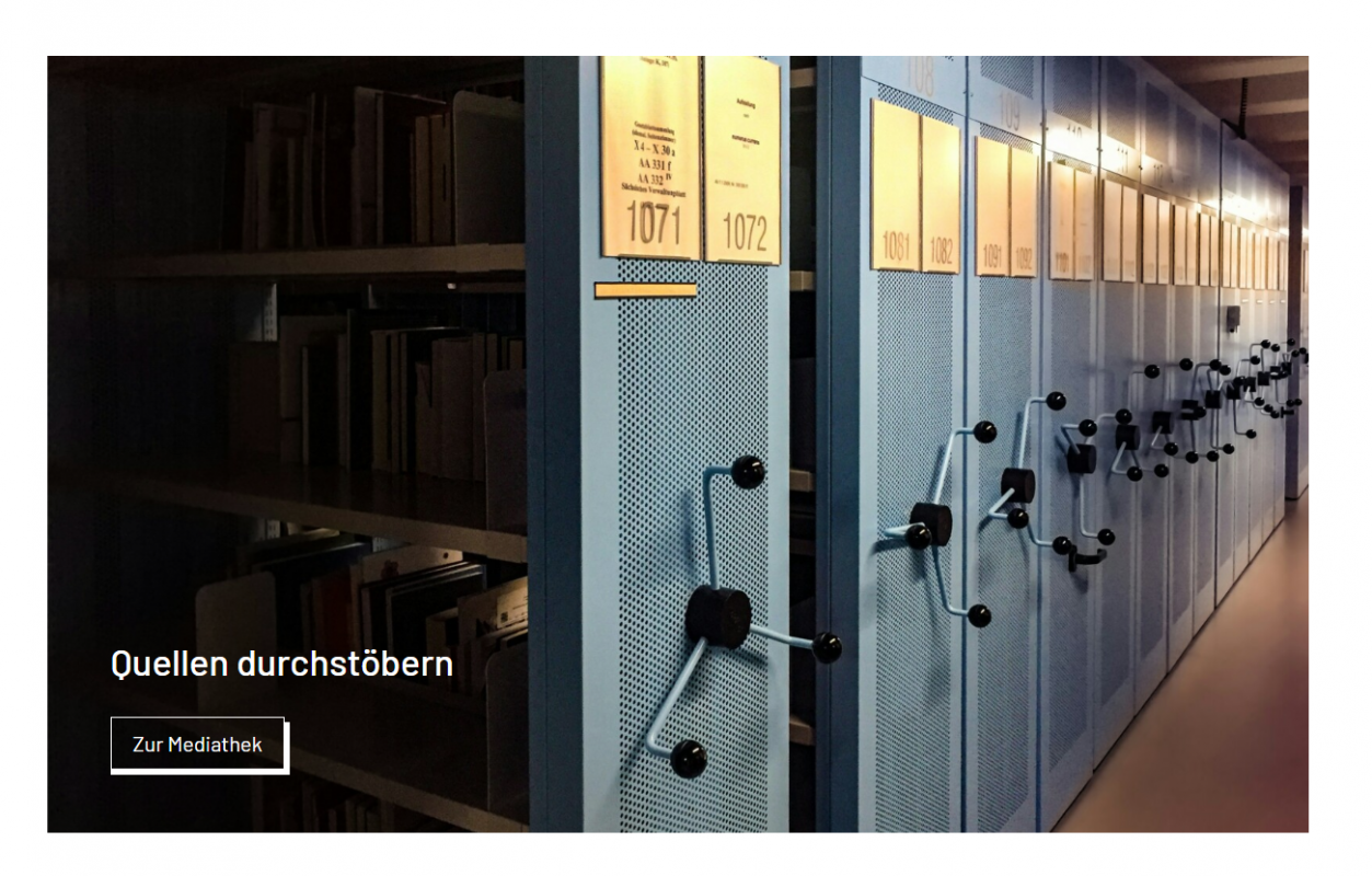 Screenshot der Website "Diktaturerfahrung und Transformation. Deutungen und Perspektiven"